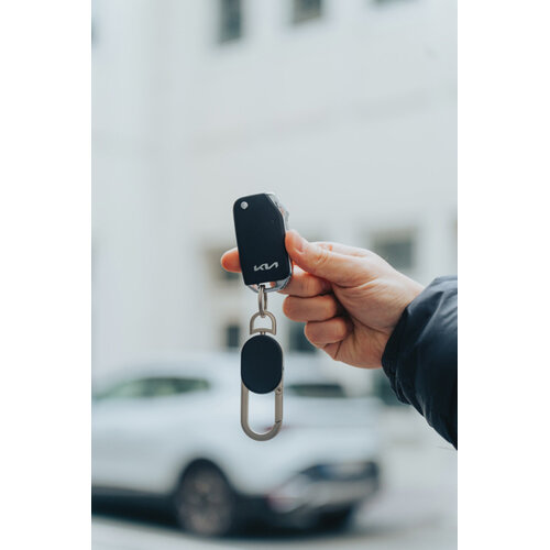 Keyfinder Dual P301.1601 sleutelhanger met Apple Find My en Android Find Hub bedrukt met logo