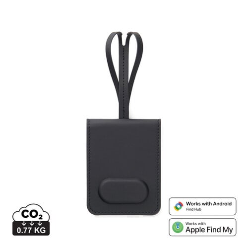VINGA Baltimore V30103 RCS bagagelabel met Apple Find My en Android Find Hub bedrukt met logo