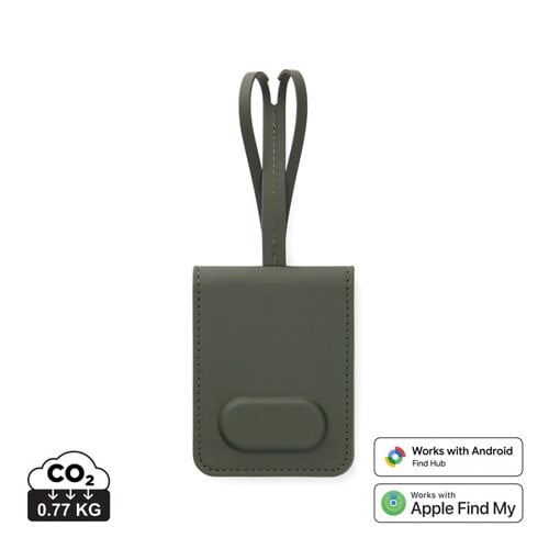 VINGA Baltimore V30103 RCS bagagelabel met Apple Find My en Android Find Hub bedrukt met logo