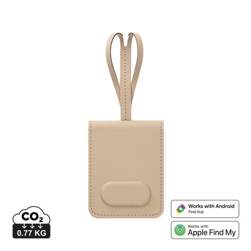 VINGA Baltimore V30103 RCS bagagelabel met Apple Find My en Android Find Hub bedrukt met logo