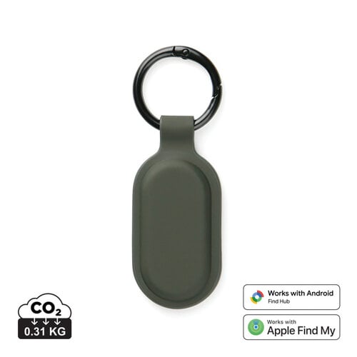 VINGA Baltimore V30101 RCS sleutelhanger met Apple Find My en Android Find Hub bedrukt met logo