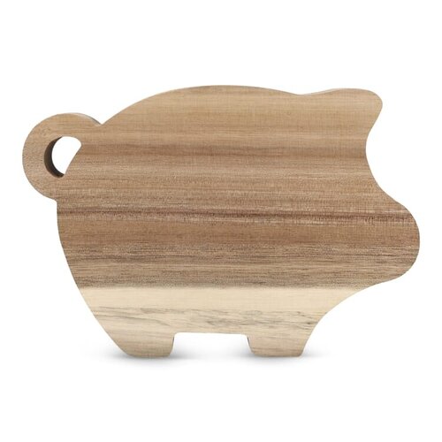 PennyVista houten spaarpot LT91535 van acaciahout bedrukt met logo