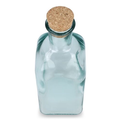 InSideOut ReuuZ vierkante fles van gerecycled glas 500 ml LT57015 met logo