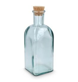 InSideOut ReuuZ vierkante fles van gerecycled glas 500 ml LT57015 met logo