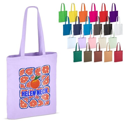 Katoenen OEKO-TEX schoudertas 38 × 42 cm (LT95156) met logo