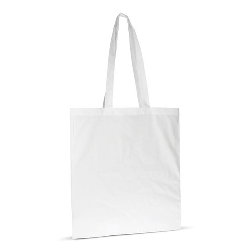 Schoudertas van biologisch katoen 38 × 42 cm LT95377 bedrukt met logo