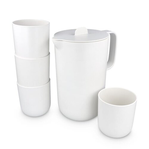 InSideOut Liv 5-delige rPET drinkset met kan en vier bekers LT57311 met logo