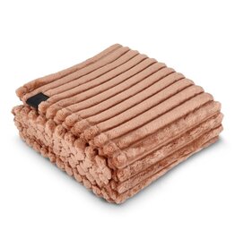 Sagaform Esther gerecyclede fleecedeken 130 × 170 cm LT52401 met logo
