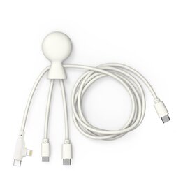 Xoopar Mr. Bio Long USB-C multikabel van 1 meter LT41032 met logo
