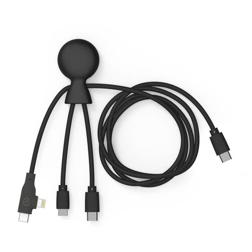 Xoopar Mr. Bio Long USB-C multikabel van 1 meter LT41032 met logo