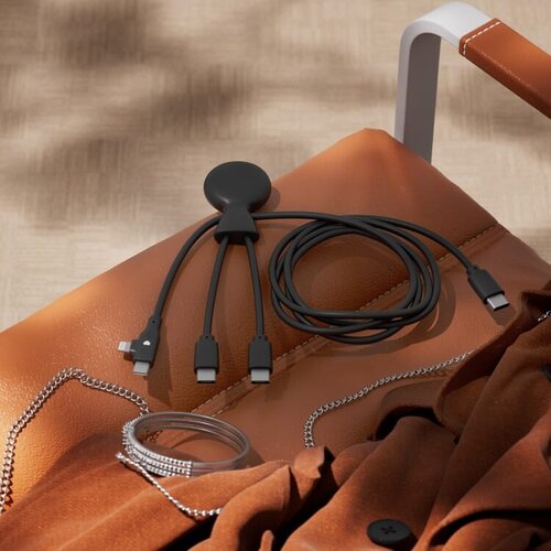 Xoopar Mr. Bio Long USB-C multikabel van 1 meter LT41032 met logo