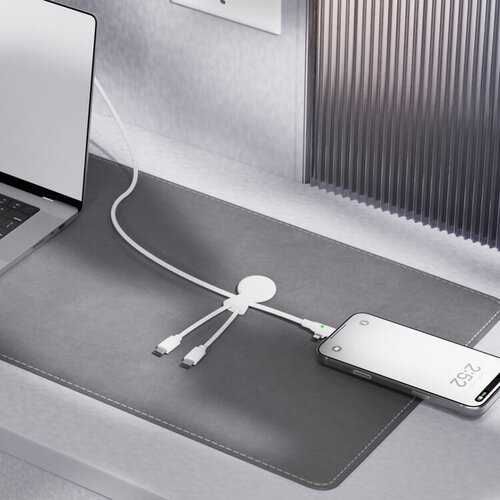 Xoopar Mr. Bio Long USB-C multikabel van 1 meter LT41032 met logo