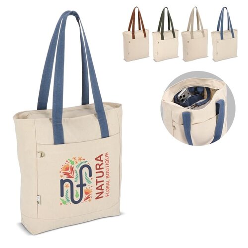 InSideOut ReuuZ canvas draagtas van gerecycled katoen LT57116 met logo