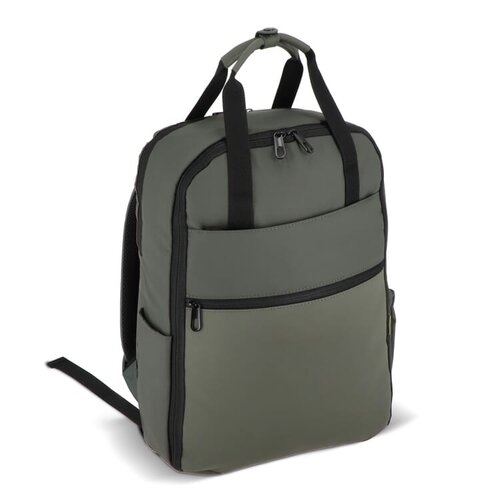 InSideOut Carry Pack zakelijke rugzak met laptopvak en trolleyband LT57112 met logo