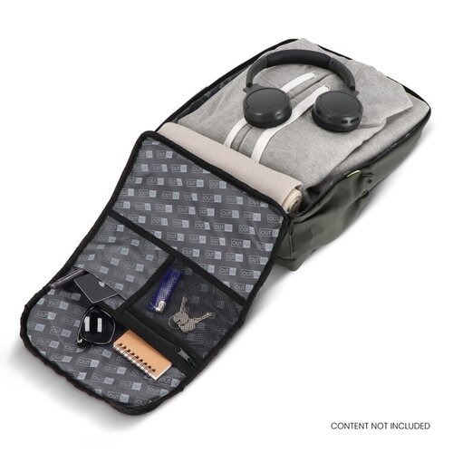 InSideOut Carry Pack zakelijke rugzak met laptopvak en trolleyband LT57112 met logo