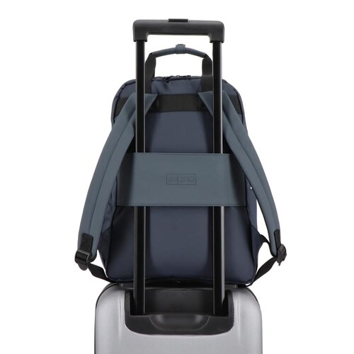 InSideOut Carry Pack zakelijke rugzak met laptopvak en trolleyband LT57112 met logo