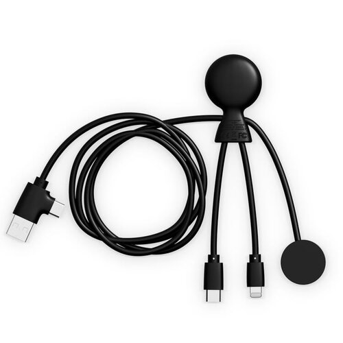 Xoopar Mr. Bio multikabel voor Apple Watch Samsung Watch Lightning en USB-C LT41031 met logo