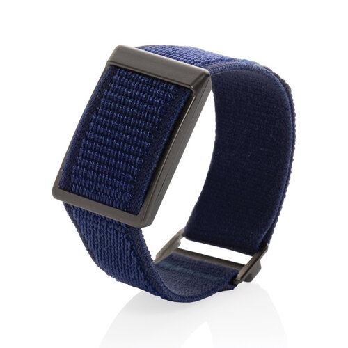 Endo draagbare gezondheidstracker P330.90 met stoffen armband en bedrukt logo