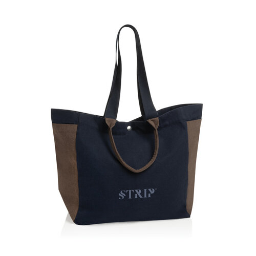BEAU AWARE canvas allround shopper P763.56 van gerecycled canvas bedrukt met logo