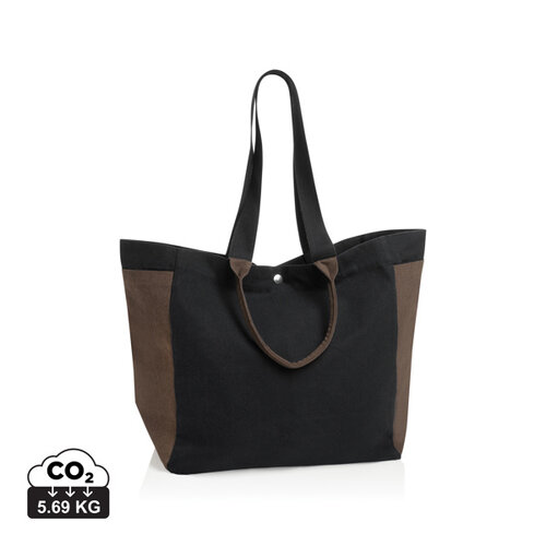 BEAU AWARE canvas allround shopper P763.56 van gerecycled canvas bedrukt met logo