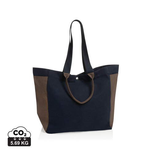 BEAU AWARE canvas allround shopper P763.56 van gerecycled canvas bedrukt met logo