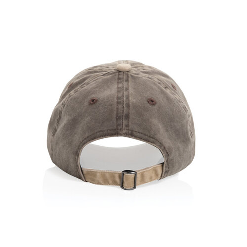 BEAU AWARE two-tone 6-panel cap P453.14 van gerecycled katoen bedrukt met logo