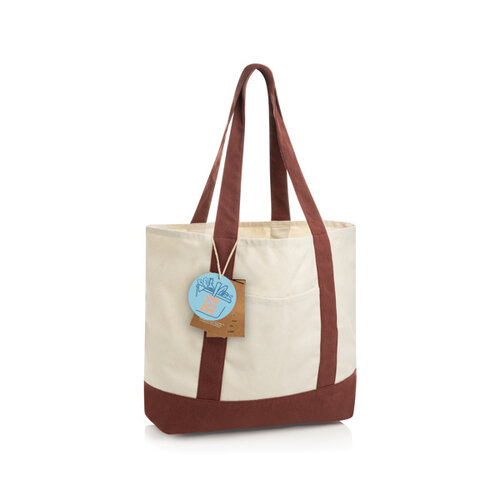 SHOP LOCAL AWARE tote bag P763.57 van gerecycled katoen bedrukt met logo