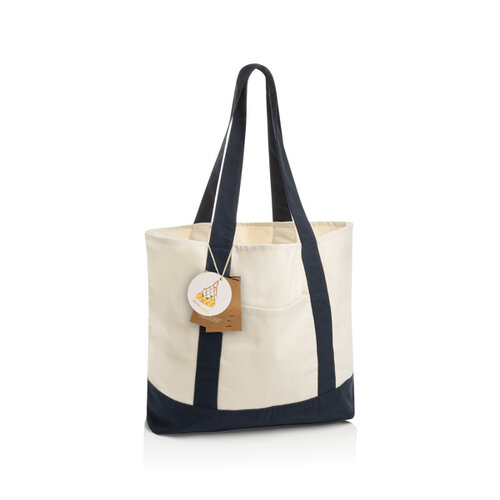 SHOP LOCAL AWARE tote bag P763.57 van gerecycled katoen bedrukt met logo