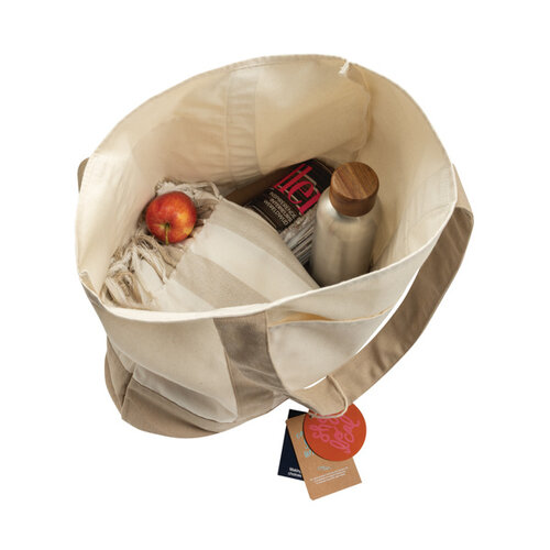 SHOP LOCAL AWARE tote bag P763.57 van gerecycled katoen bedrukt met logo