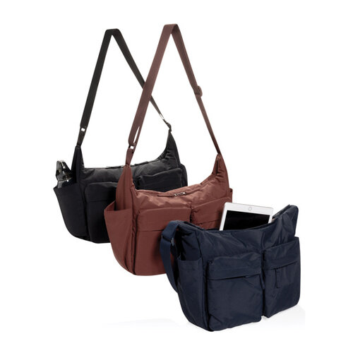 KENTO URBAN RCS gewatteerde schoudertas van gerecycled nylon P763.58 bedrukken met logo