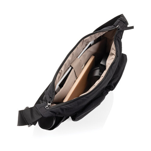 KENTO URBAN RCS gewatteerde schoudertas van gerecycled nylon P763.58 bedrukken met logo