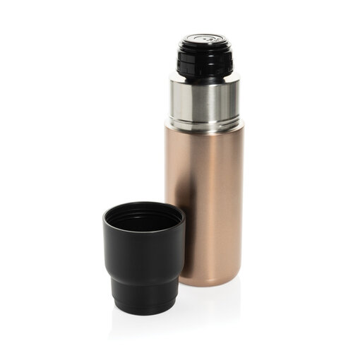 Thermocup RCS thermosfles van gerecycled RVS met drinkbeker 500 ml P437.40 bedrukken met logo