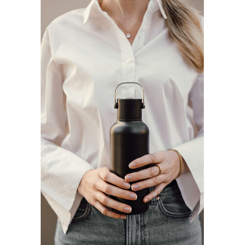 VINGA Cael RCS geïsoleerde drinkfles van gerecycled RVS 600 ml V43010 bedrukken met logo