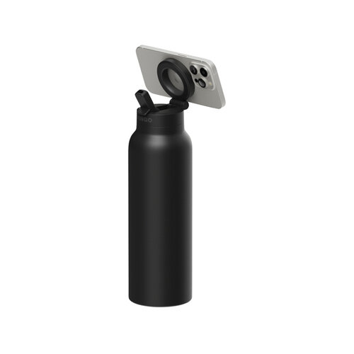 RINGO Pro MagSafe RVS drinkfles met telefoonhouder en Magnetic Booster Ring 710 ml RBRGO24SIP bedrukken met logo