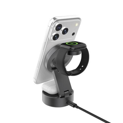 Quantum RCS 25W draadloze 3-in-1 oplader (P309.1602) bedrukt met logo