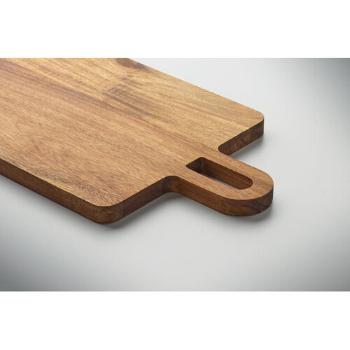 DéBlé Asti acaciahouten serveerplank (MO3205) met handvat en lasergravure