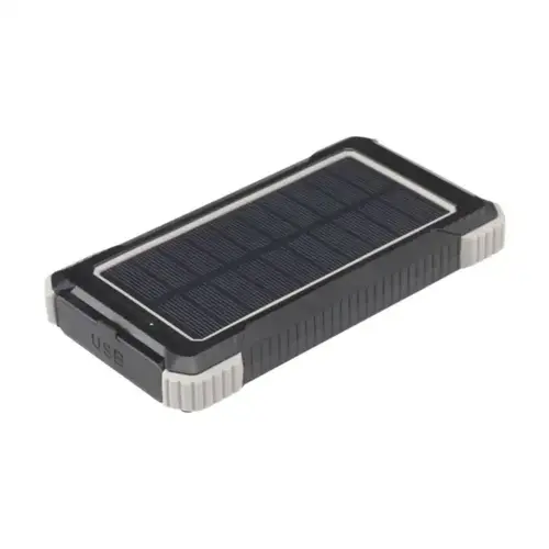DéBlé Trail RCS Solar powerbank 262360 met zonnepaneel en siliconen hoekbescherming