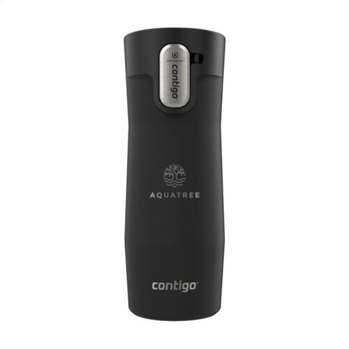<p>Wil je een <strong>Contigo West Loop 3.0 thermosbeker bedrukken met logo</strong>? De 263166 is een dubbelwandige vacuümgeïsoleerde thermosbeker van 470 ml met roestvrijstalen binnenzijde, AUTOSEAL™-sluiting en extra veiligheidsvergrendeling. Met een warmhoudtijd tot 11 uur en koudhoudtijd tot 24 uur is dit model gemaakt voor medewerkers en relaties die hun drank langdurig op temperatuur willen houden.</p> <p> </p> <h2>AUTOSEAL sluit automatisch na iedere slok</h2> <p>De AUTOSEAL™-technologie sluit de drinkopening automatisch wanneer je stopt met drinken. Daardoor hoeft de gebruiker niet telkens handmatig een klep of dop terug te sluiten.</p> <p>Contigo omschrijft het ontwerp als lek- en morsvrij. De extra veiligheidsvergrendeling helpt voorkomen dat de drinkknop onderweg onbedoeld wordt ingedrukt.</p> <p> </p> <h2>Tot 11 uur warm en 24 uur koud</h2> <p>De THERMALOCK™-technologie combineert een dubbelwandige constructie met vacuümisolatie. Volgens Clipper blijft een drank t