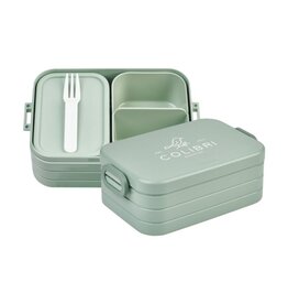 DéBlé Mepal Bento Midi lunchbox 262370 900 ml met twee vakken en vork