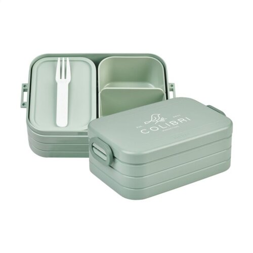 DéBlé Mepal Bento Midi lunchbox 262370 900 ml met twee vakken en vork