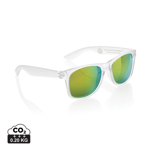 DéBlé Gleam RCS zonnebril P453.870 van gerecycled PC met gekleurde spiegelglazen UV400 CAT 3