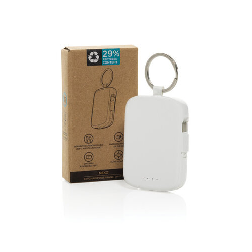 Nexo RCS sleutelhanger powerbank 2000mAh P323.030 bedrukt met logo