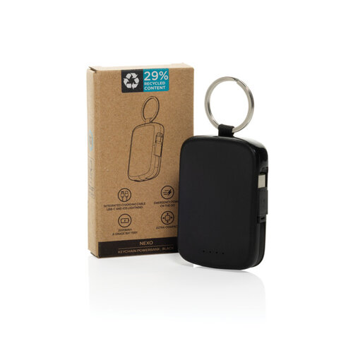 Nexo RCS sleutelhanger powerbank 2000mAh P323.030 bedrukt met logo