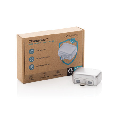 DéBlé ChargeGuard RCS USB-C-adapter met autom. uitschakeling (P301.89) bedrukken met logo