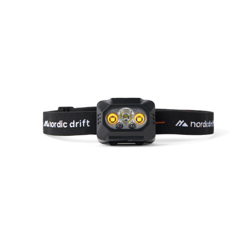 DéBlé NordicDrift Everest krachtige hoofdlamp met dubbele batterij (ND500.06) bedrukken met logo