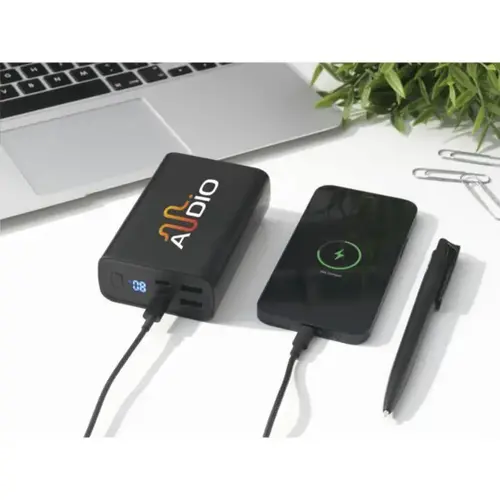 Powerbank RCS gerecycled ABS 20.000 mAh met batterijdisplay (262915)