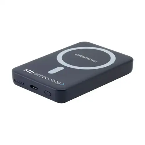 Grundig magnetische mini powerbank 5000 mAh (263288) in blauw