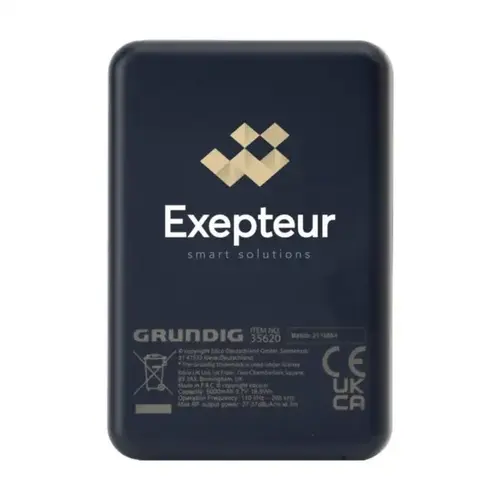 Grundig magnetische mini powerbank 5000 mAh (263288) in blauw