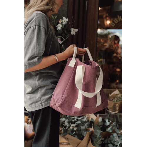 BEAU AWARE strandtas 400 gsm gerecycled canvas P763.55 bedrukt met logo