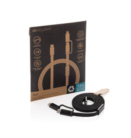 DéBlé Arc RCS 60W 120 cm 2-in-1 snellaadkabel (P302.58) bedrukken met logo
